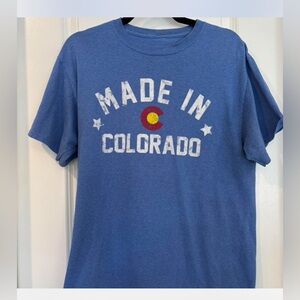 Blue 'Made in Colorado' T-Shirt